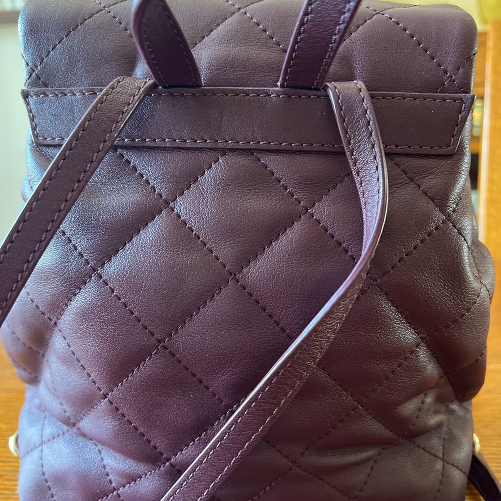 Kate Spade Quilted Backpack with Diamond Pattern - Picture 5 of 13